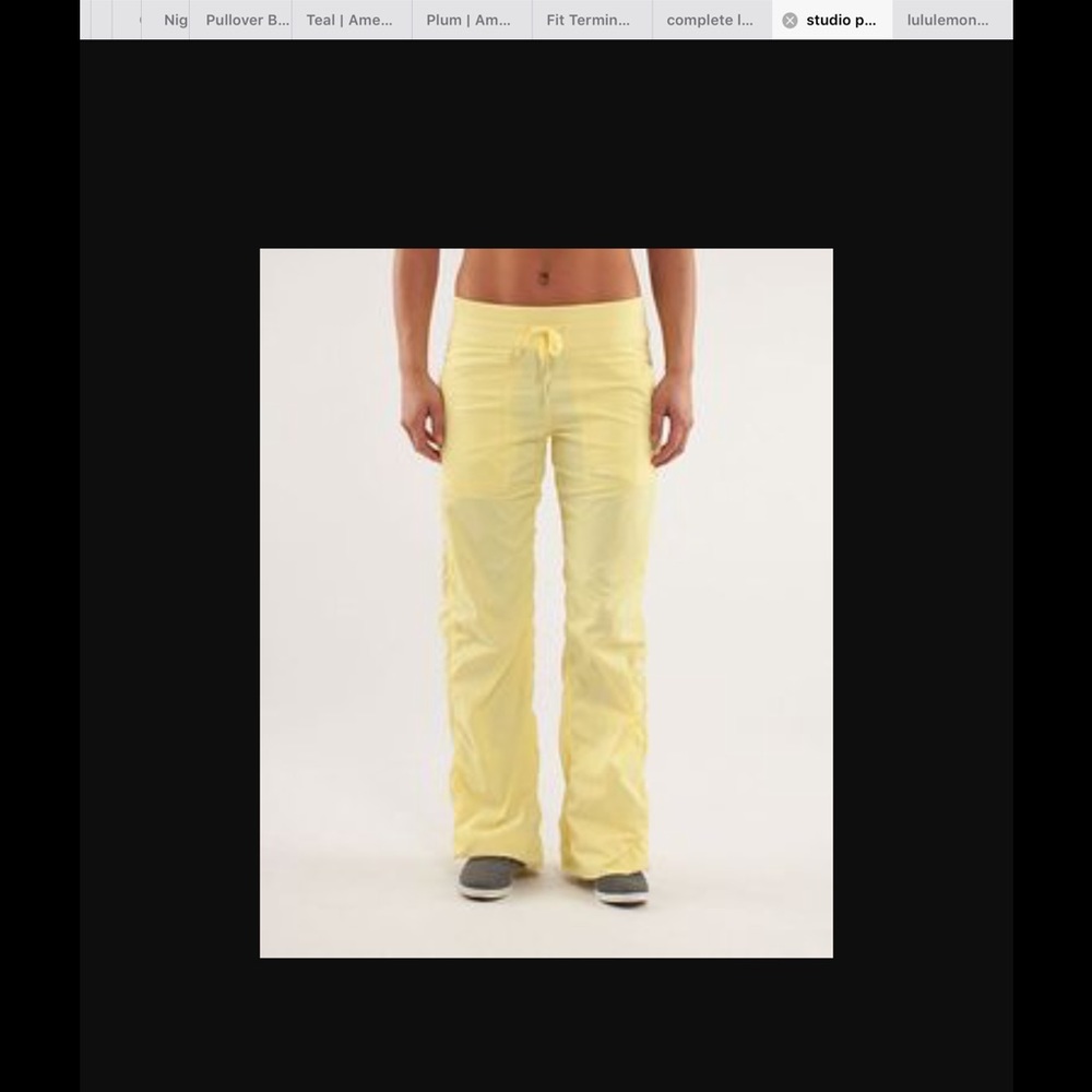ISO Lululemon Studio pants in yellow Size …
